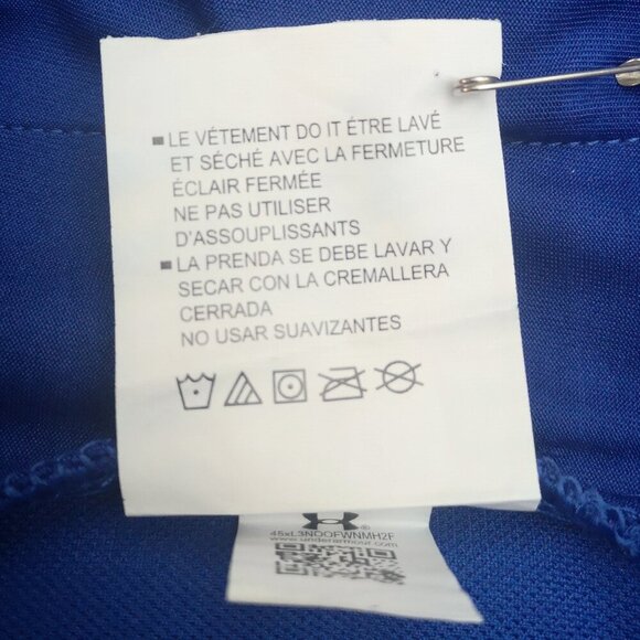 Under Armour Men's Size Large Blue & White Filled Full Zip Active Jacket - Picture 5 of 12